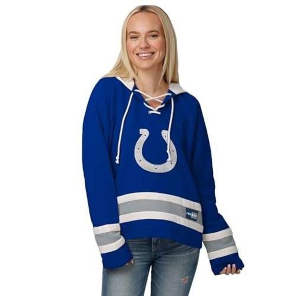 Indianapolis Colts Women's Hockey Hoodie Size Sm New With Tags - Picture 1 of 2